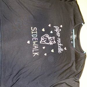 Piper rockelle sidewalk crop . Black. Never worn